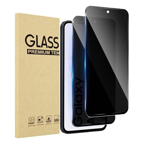 JMDZDL Sichtschutz für Samsung Galaxy A35 5G Schutzfolie [2 Stück] Anti-Spähen Panzerglasfolie für Samsung A35 5G Anti-Spy Displayschutzfolie 9H Härte Privacy Gehärtetes Glas Full Screen