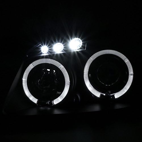 Spec-D Tuning 2LHP-COB05JM-TM Pontiac G5 Chevy Cobalt 2x Halo Led Black Projector Head Lights