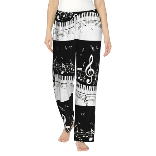 Pantalon de pyjama en flanelle de musique : le cadeau parfait pour femme