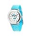 KIDDUS Reloj de Pulsera analógico para niña, Chica. con Ejercicios educativos para Aprender la Hora. con Purpurina. Delfín
