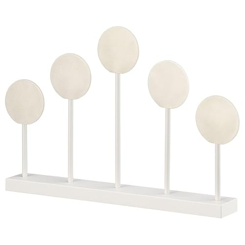 FAKHRI LED Candelabra Lollipops White | Battery-Operated Xmas & Christmas Table Decoration | Festive Holiday Lighting