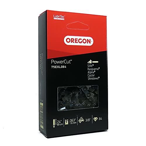 Oregon PowerCut Sägekette 3/8" 1.6mm 84 TG für 60 cm Schwert, kompatibel mit Stihl Motorsägen und anderen - VollmeiÃel (75EXL) – Bild 5