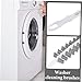 Luxshiny 2pcs Rolling Washing Machine Brush Flexible Cleaner Retractable Brush Dryer Cleaning Supplies
