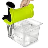 EVERIE Sous Vide Container 12 Quart EVC-12 with Collapsible Silicone Compatible with for Anova Cookers (EVC-AV-GJ)