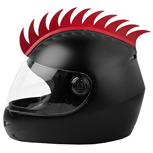 Autofy Helmet Accessory Cuttable Rubber Mohawk/Spikes for All Motorcycles Dirt Bike and Normal Helmets (Red) Autofy Helmet Accessory Cuttable Rubber Mohawk/Spikes for All Motorcycles Dirt Bike and Normal Helmets (Red)