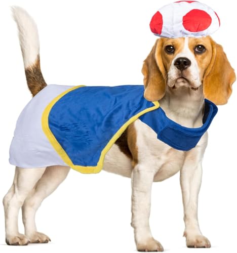 Hat and Suspenders Dog CostumePet Costume for Themed Parties and Halloween (Costume + hat Medium)