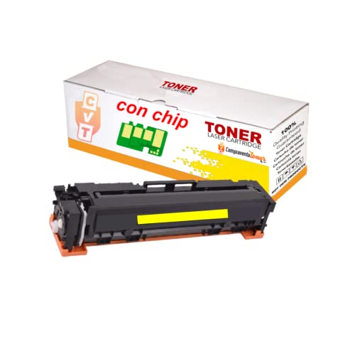 Cvt - Compatibile Toner Giallo W2212X / W2212A (207X / 207A) Per Hp Color Laserjet Pro M255, Mfp M282, Mfp M283 (Yellow)