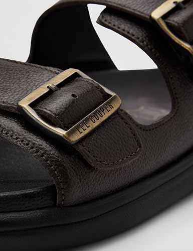 Image of Lee Cooper LC9758C Genuine Leather Sandals For Men | Ligntweight & Comfortable |