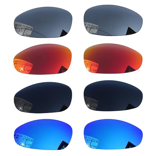 Image of Acefrog 4 Pairs Polarized Replacement Lenses Compatible with Oakley Juliet Sunglasses, Perfectly Fit, Anti-scratch, Shatterproof, Value Pack