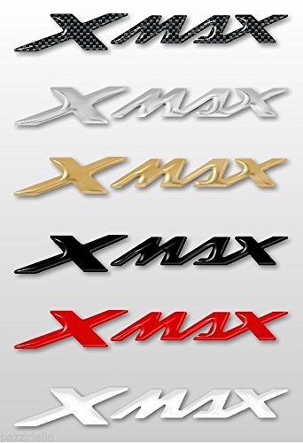 labelbike - 2 3D Stickers The Written Xmax Scooter Compatible with Yamaha X MAX from 2010 - Silver Color