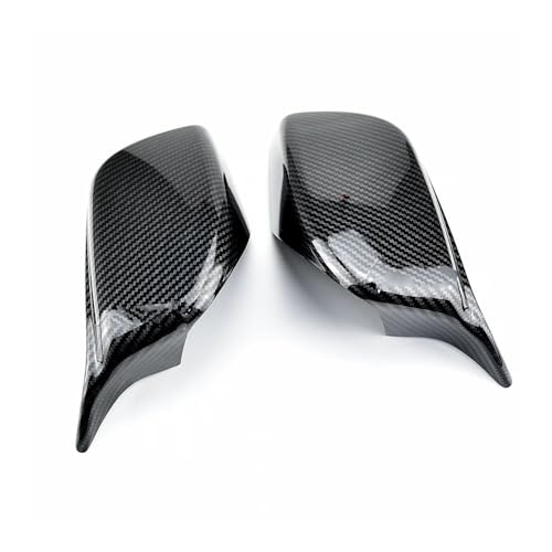 Tapas espejo retrovisor lateral negro fibra carbono Serie 5 E60 E61 525i 530i acabado deportivo