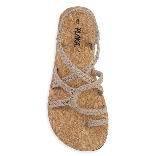 Plaka Nova Barefoot Sandals Women, Zero Drop, Size 8