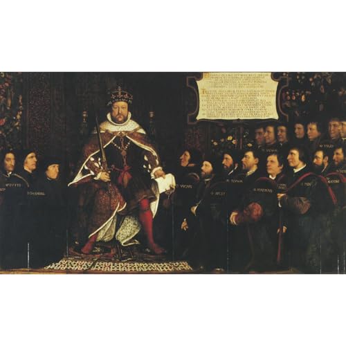 Tableau Henry VIII et les barbiers chirurgiens, grande toile décorative pour bureau et salon