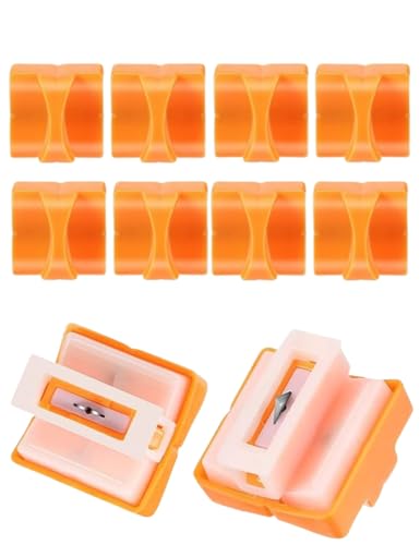uvbws10PCS Orange A4 Paper Cutter Replacement/Replacement Blades,Paper Cutter Blade, Used for A4 Black and White Paper Cutting Machine