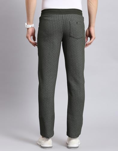 Image of Monte Carlo Men's Mid Rise Self Design Regular Fit Lower (223061528)