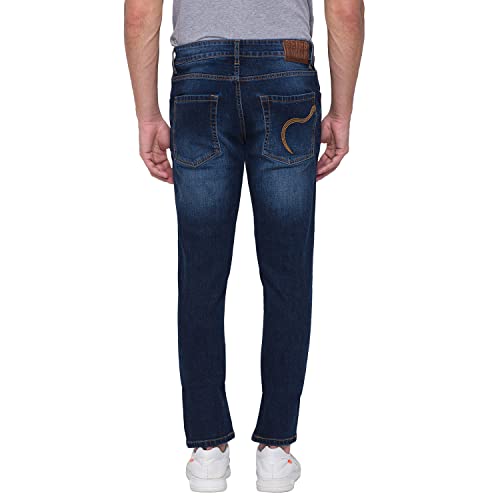 Image of Being Human Blue Skinny Straight Fit Men's Denims Clothing