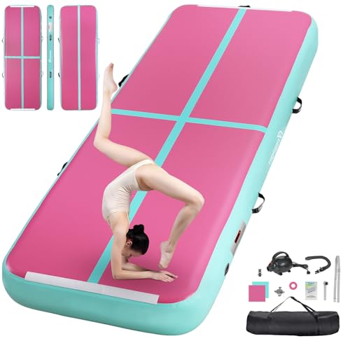 FBSPORT inflatable gymnastics mat 4/8in for home training