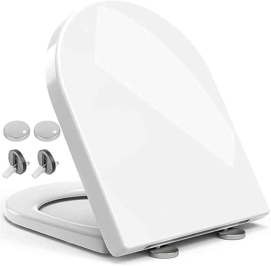 CLORA Soft Close Toilet Seat Cover | Premium Durable WC Seat with Adjustable Top Fix Hinges | Easy-Fit, Scratch Resistant, Quick Release Toilet Lid White-image-24