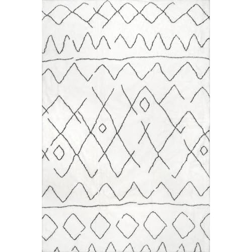 Tapis à poils longs lavable nuLOOM Rae 150x240 cm - 5