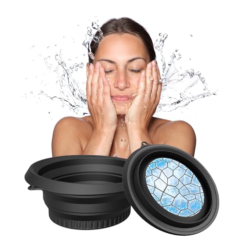 Image of Ice Bowl for Face Dipping, Ice Face Dip Bowl, Ice Tub for Face Dip, Ice Water Bowl for Face, Ice Bath Bowl for Face, Ice Bucket for Face Dip, Face Ice Bath Bowl, Foldable Face Ice Bowl, Ice Dunk Bowl