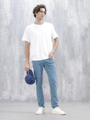 Image of WROGN Men's Slim Fit Jeans | Mid Rise | Jeans for Man