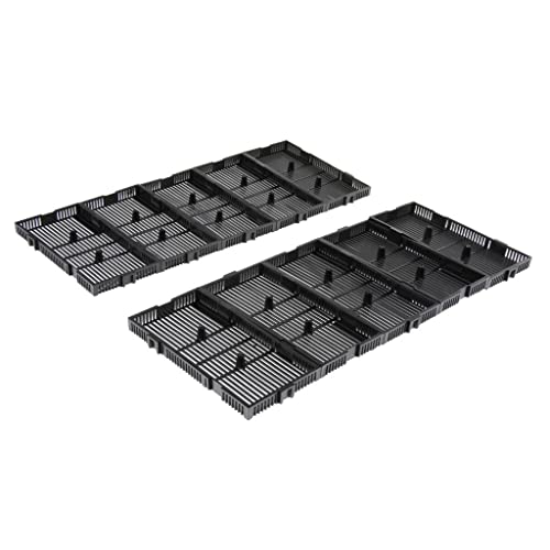 Freneci 10Pcs Aquarium Fish Tank Sand Undergravel Filters Board Plate Black Plastic #TOP6