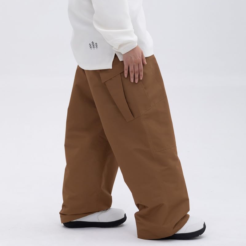 SNOWVERB Womens Mens Super Baggy 15K Waterproof Snowboard Ski Pants Workwear Loose Fit Snow Pants for Winter Sports - Image 5