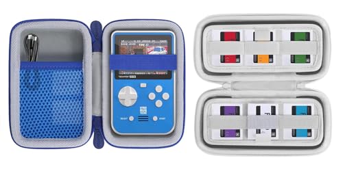 Aenllosi for Blaze Neo Geo/Technos/Atari/Taito/Capcom Super Pocket Handheld Gaming Device Hard Storage Case,Gray+Blaze Evercade C64/Alwa Cathedral Dual/aleco Cartridges, Only Case