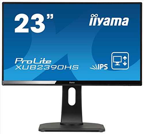Preisvergleich Produktbild iiyama XUB2390HS-B1 - Monitor XUB2390HS-B1 / 58,4cm (23") Slim / IPS LED / DVI-D+HDMI / 1920x1080 / 5Mio:1 / 250cd / m2 / 5ms / 2x2W / 130mm Höhv. / schwarz