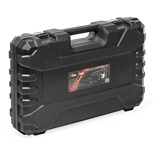 Xtremepowerus Demolition Electric Hammer Jack Hammer Handle 1000W Concrete Breaker Flat And Point Chisel Bits With Case #TOP5