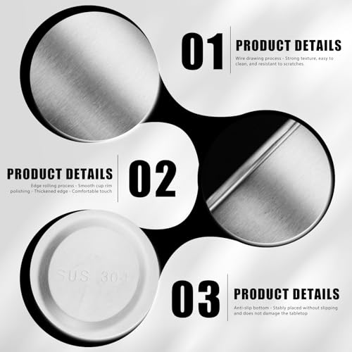 Tasse de camping empilable en inox 350 ml les 10 gobelets durables pour randonnée