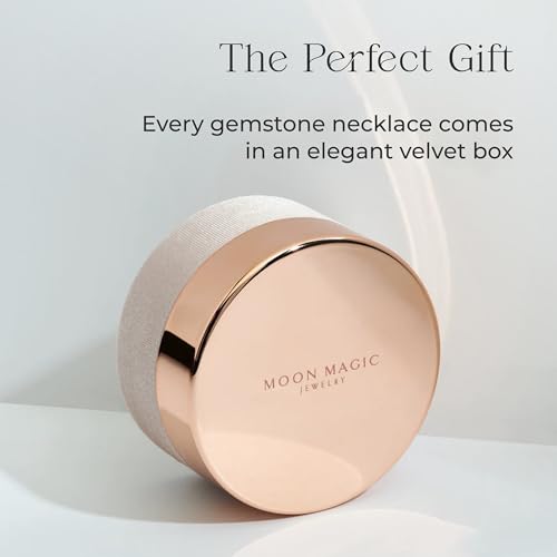 Moon Magic Authentic Moonstone Necklace for Women | Onyx, Labradorite, Black Obsidian Necklaces/Real 925 Sterling Silver |18k Rose and Yellow Gold Enchanted Crystal Necklace for Women/Genuine Jewelry4