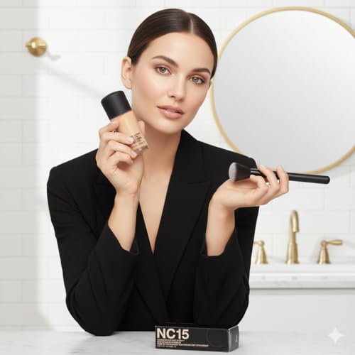 Image of Professional Waterproof Oil-Free Long-Lasting Full Coverage Matte Foundation (STUDIO FIX-NC-15)