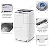 Giantex Full-Automatic Washing Machine Portable Compact 1.34 Cu.ft Laundry Washer Spin with Drain Pump, 10 programs 8 Water Level Selections with LED Display 12 Lbs Capacity