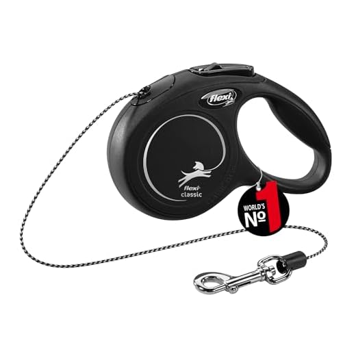 flexi New Classic XS Seil 3 m schwarz für Hunde bis 8 kg