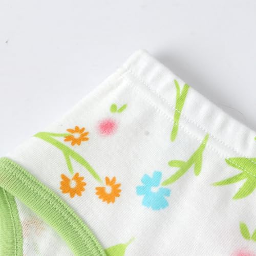 Girls' Cotton Underwear, Soft Briefs with Fun Prints, Pack of 6, Assorted Colors,100% Rib Cotton4
