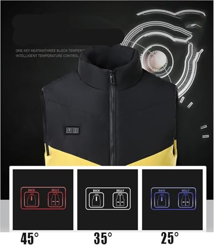 Chaleco calefactable de forro polar unisex M rojo con sistema de carga USB 3