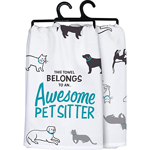 Primitives by Kathy Pet Sitter Kitchen Towel