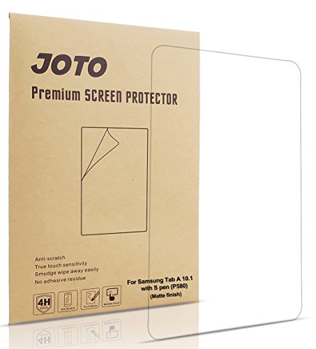 JOTO Galaxy Tab A 10.1 with S Pen Screen Protector Film 2016 - Anti Glare, Anti Fingerprint (Matte Finish) Screen Guard for 2016 Galaxy Tab A 10.1 Inch with S Pen SM-P580 P585 Tablet (3 Pack)