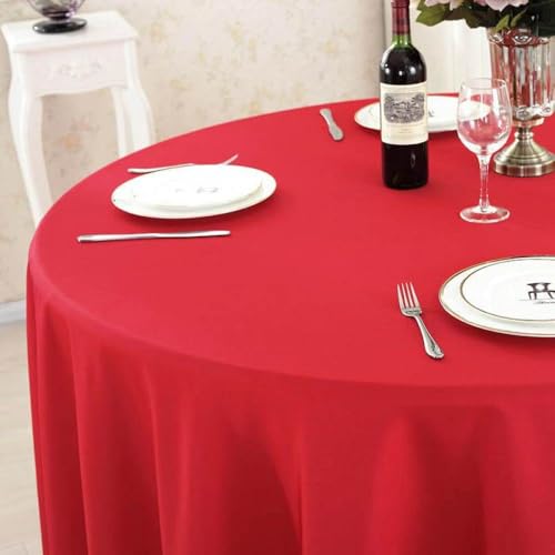 Couverture de table à manger ronde beige nappe décorative 320cm - 5