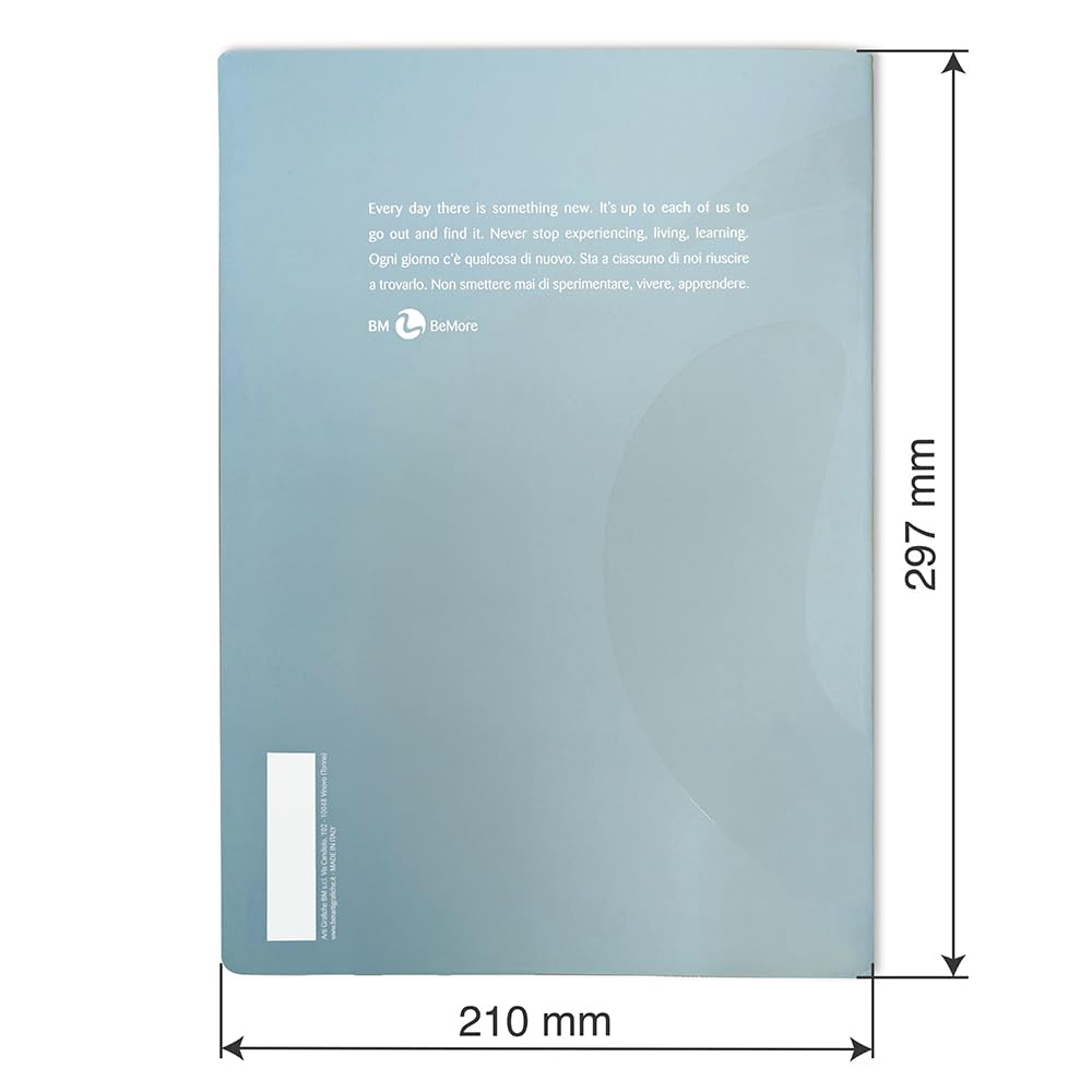BM BeMore - Centus Pastel - 0122729 - Cuaderno Tamaño A4 - Rayas 4 Mm 