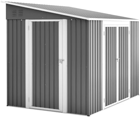 Duży domek na narzędzia metalowy ok. 1,8 x 2,4 m (ok. 1,8 x 2,4 m)