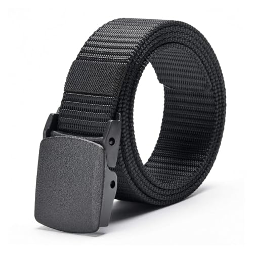AWSGHLF Nylon Belt for Men - Lightweight Metal Free Belt with Quick Adjust Buckle Mens Adjustable Canvas Fabric