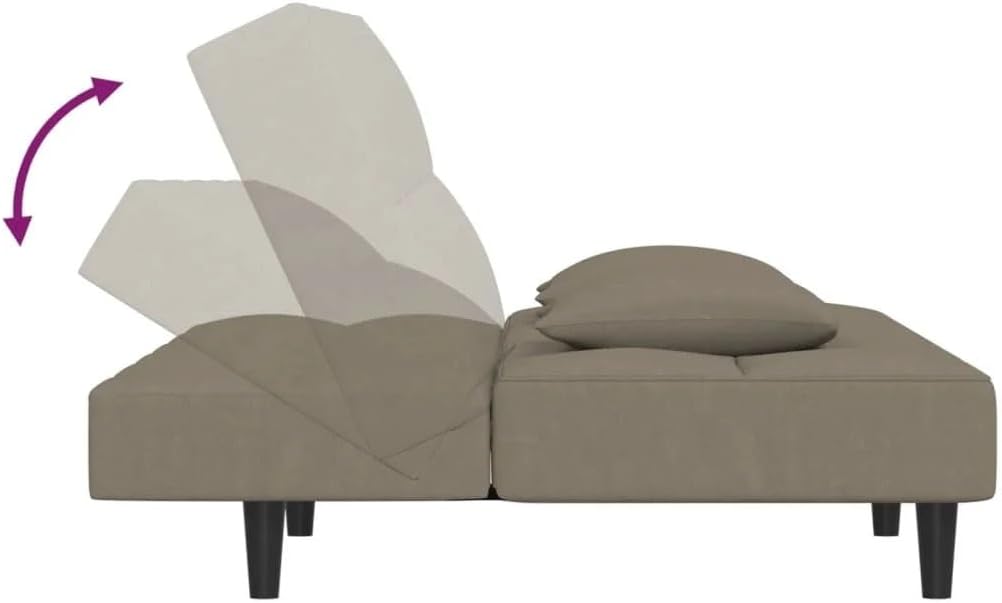 The 2-seat Sofa Bed Comes with Two Light Gray Cushions for A Moderns Living Room Sofa Comfort Styles Sofa