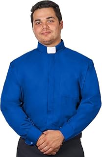 Clergy Shirts for Men - Full Sleeves - Included Tab Collar