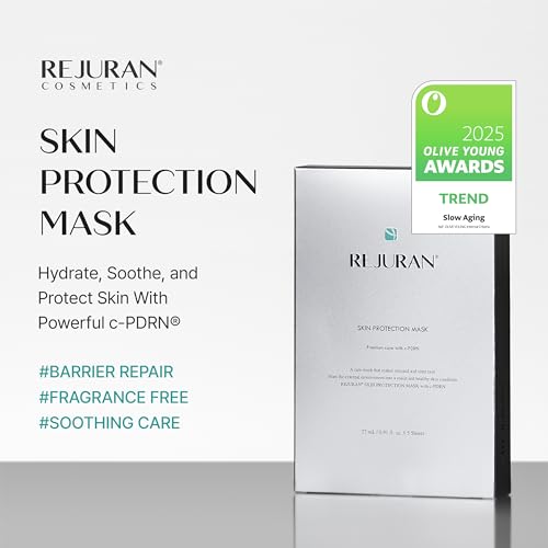 Image of REJURAN Skin Protection Mask, c-PDRN Soothing Face Mask, 5 Count