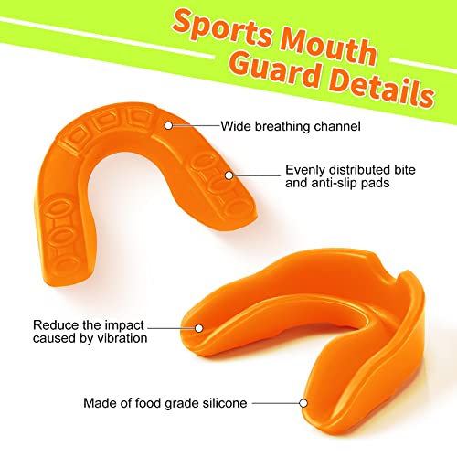 120Pcs Sport Mouth Guards Adults And Junior Youth Mouthpiece Protection Athletic Mouth Guard For Football Boxing Basketball Lacrosse Hockey Mma Martial Arts Wrestling Contact Sports Gear (Cute Color) #TOP3