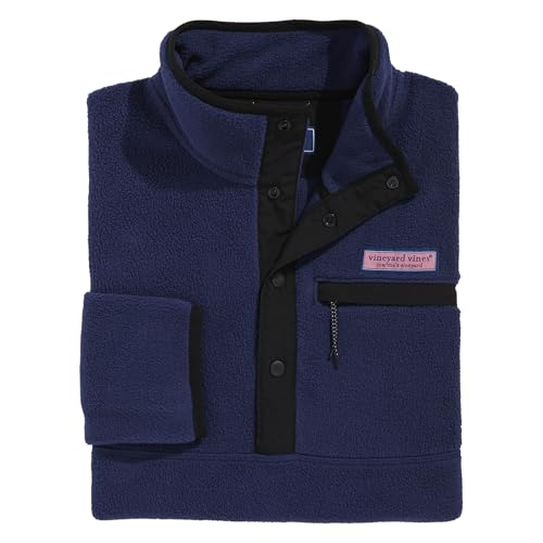 Image of vineyard vines Color-Blocked Harbor 1 /4 Snap