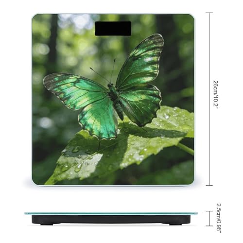Báscula digital de baño Butterfly Green con sensores de alta precisión miniatura 2
