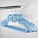 Cute Aesthetic Clothes Hangers Space Saving Plastic Hangers for Teen Girls Wardrobe Shirts Tops Coats Hangers Clothing Organizer Kawaii Girls Room Decor Kawaii Stuff Accessories (5, Blue Bowknot)